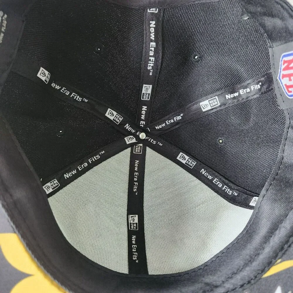 NFL Pittsburgh Steelers New Era 9Fifty Big Tall Graffiti Letter Snapback Hat Vtg